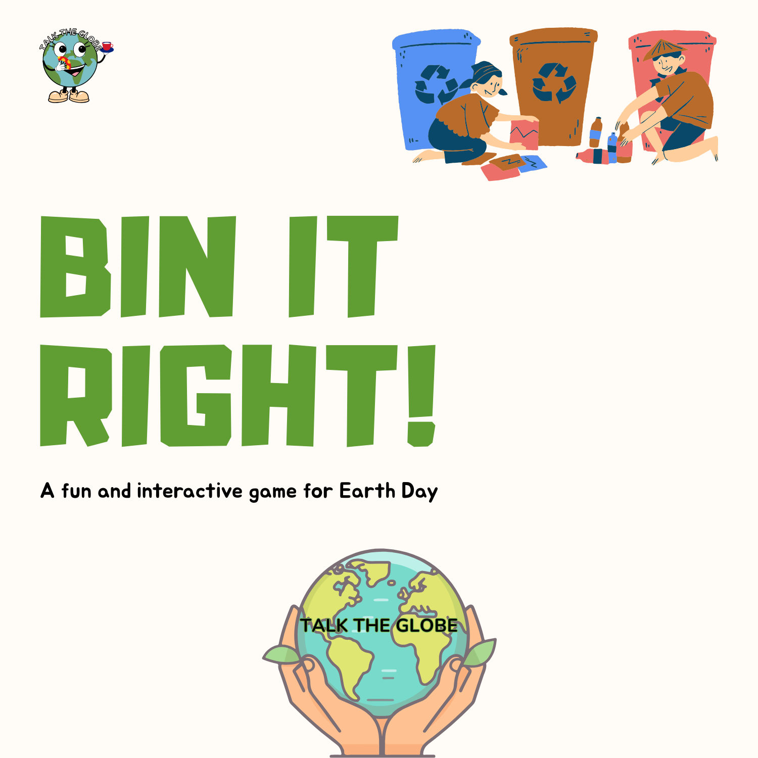 BIN IT RIGHT! – RECYCLING SORTING GAME