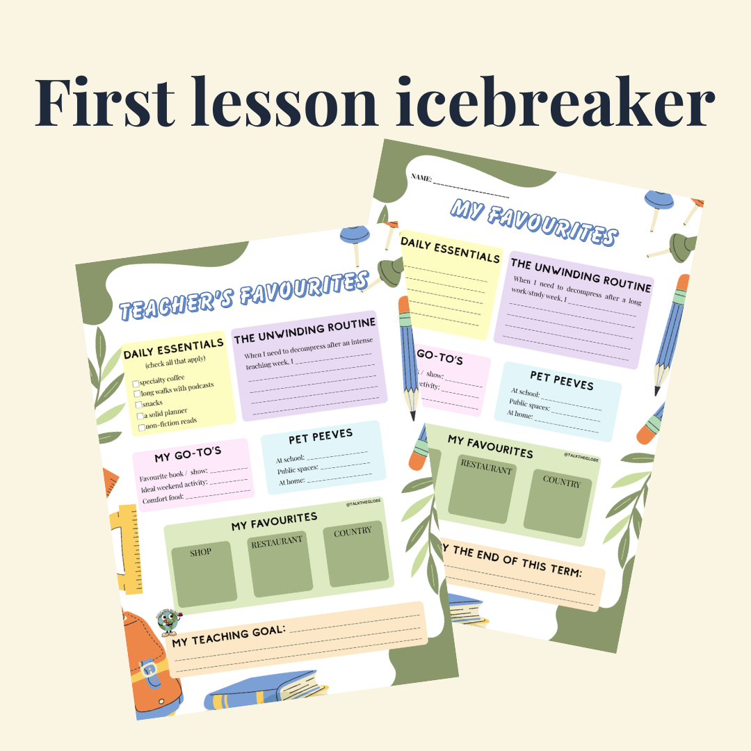 FIRST LESSON ICEBREAKER