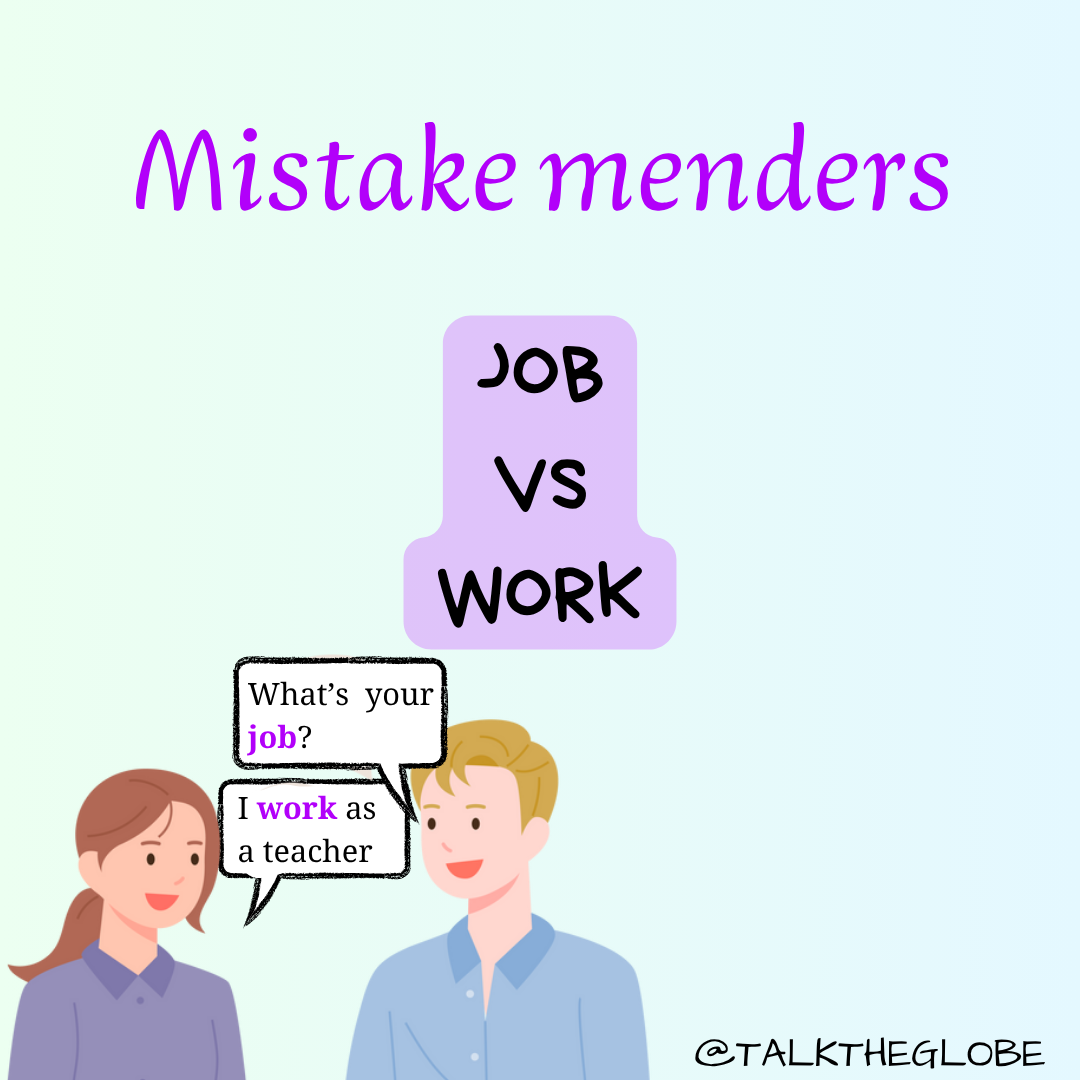 JOB VS WORK - DIFFERENCE