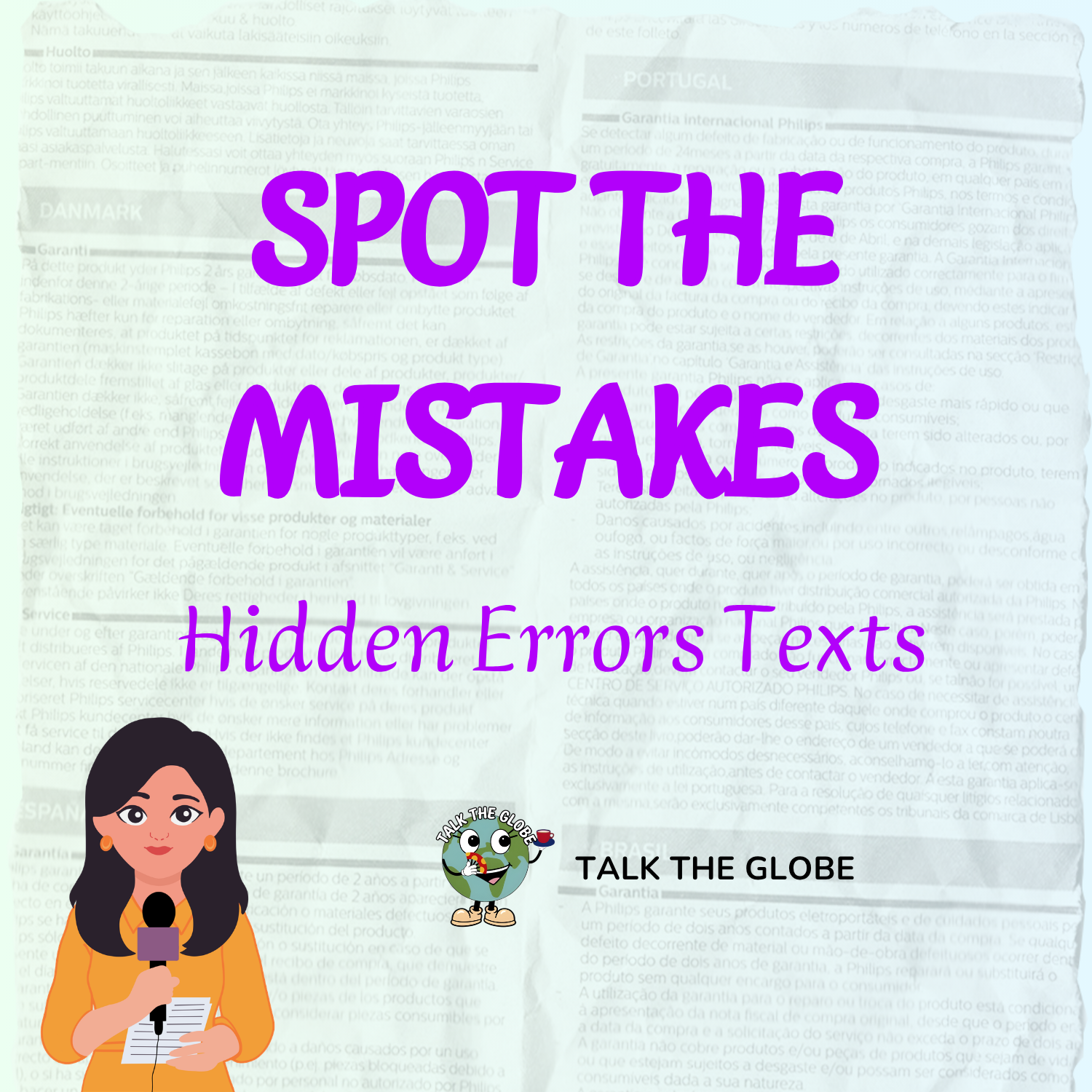 REAL ENGLISH NEWS – ERROR CORRECTION