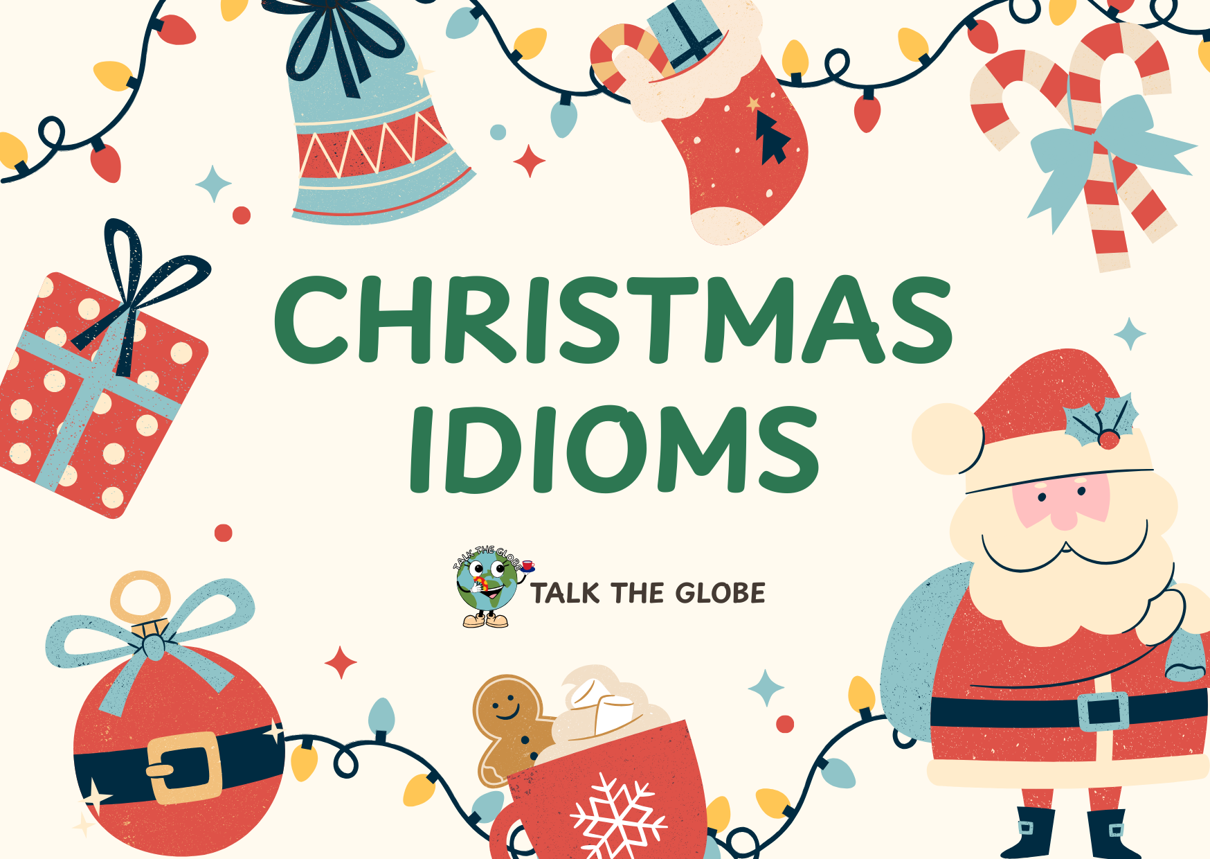 CHRISTMAS IDIOMS CARDS & WORKSHEET image 1