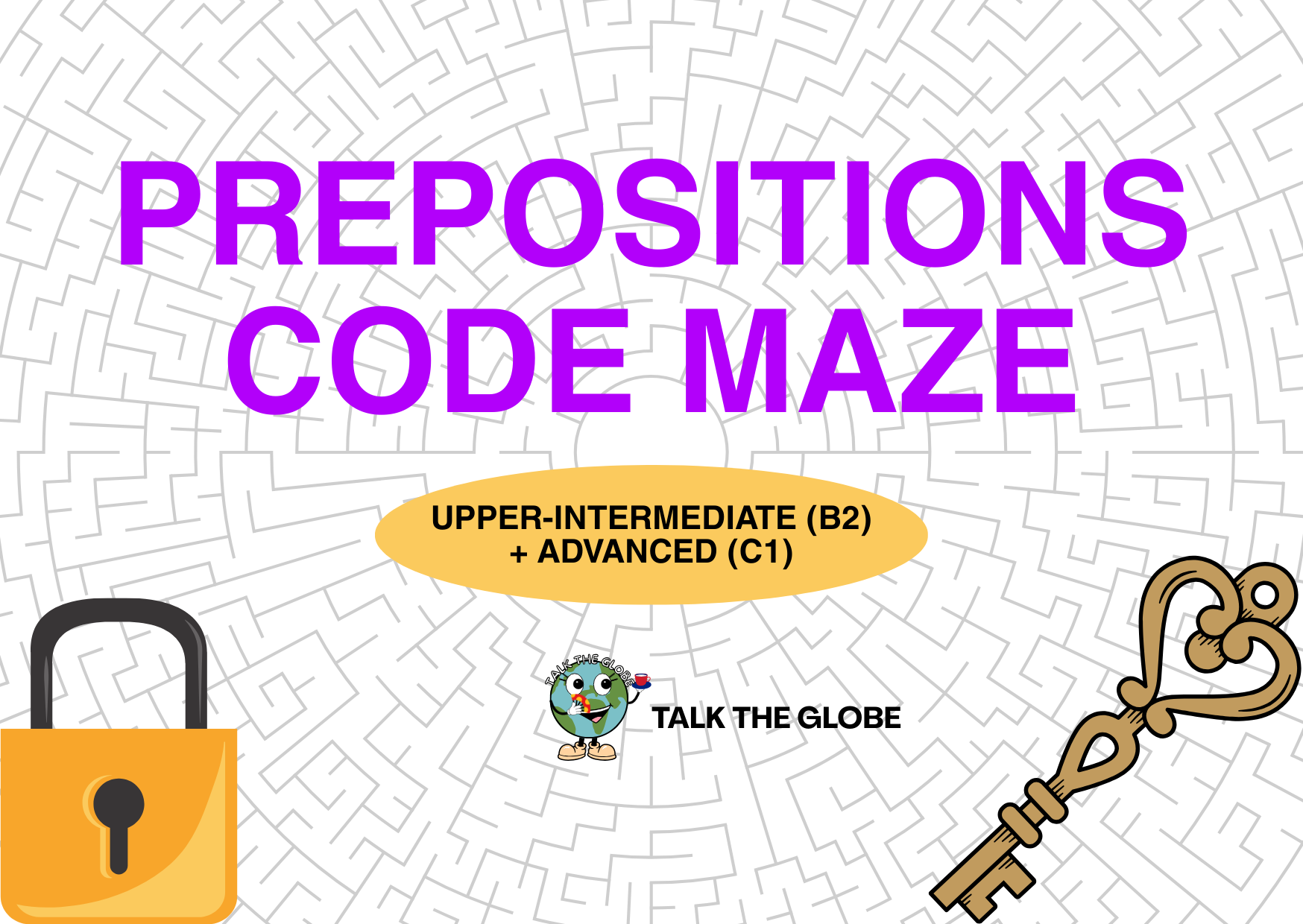 PREPOSITIONS CODE MAZE – B2 + C1 PACK image 1