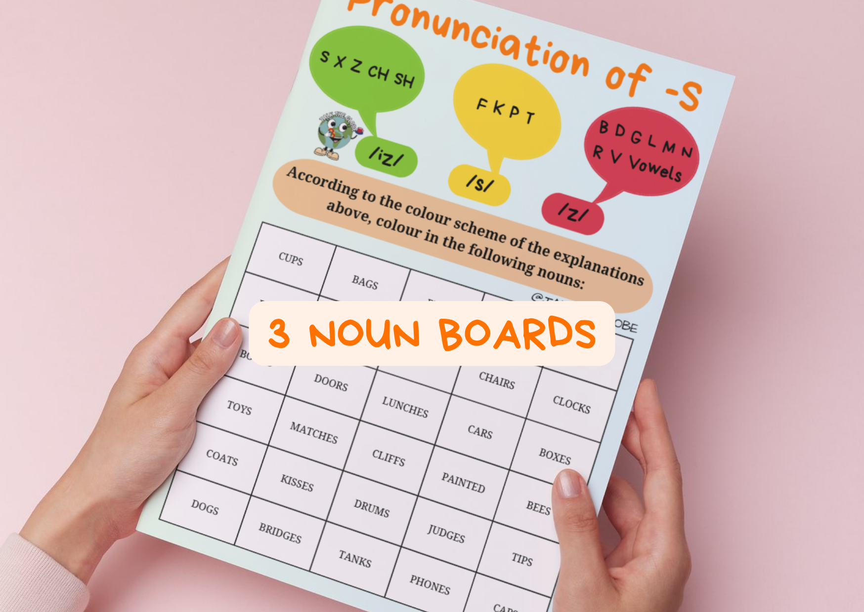 -S PRONUNCIATION COLOUR BOARDS image 1
